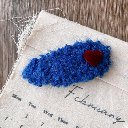 MyKids-USA® Collection of Versatile Cute Heart Pattern Color Patchwork Hair Clips