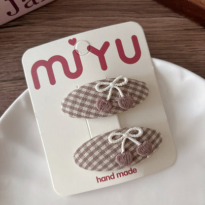 MyKids-USA® Collection of 2 Versatile Brown Color Hair Clips