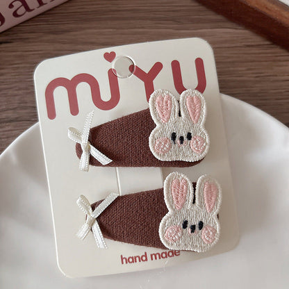 MyKids-USA® Collection of 2 Versatile Brown Color Hair Clips
