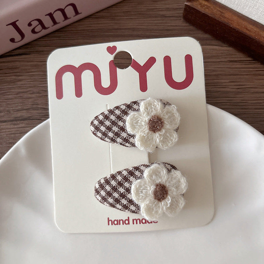 MyKids-USA® Collection of 2 Versatile Brown Color Hair Clips