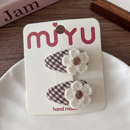 MyKids-USA® Collection of 2 Versatile Brown Color Hair Clips