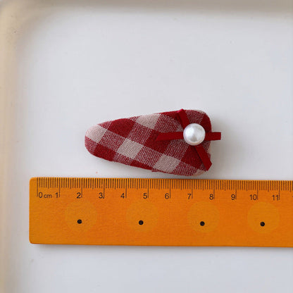 MyKids-USA® Collection of 2 Versatile Red Color Cute Hair Clips