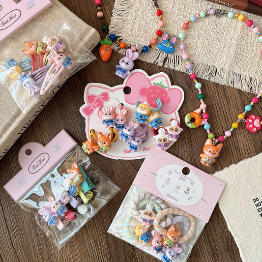 MyKids-USA® Collection of Animals Cartoon Cute Hair Accessories