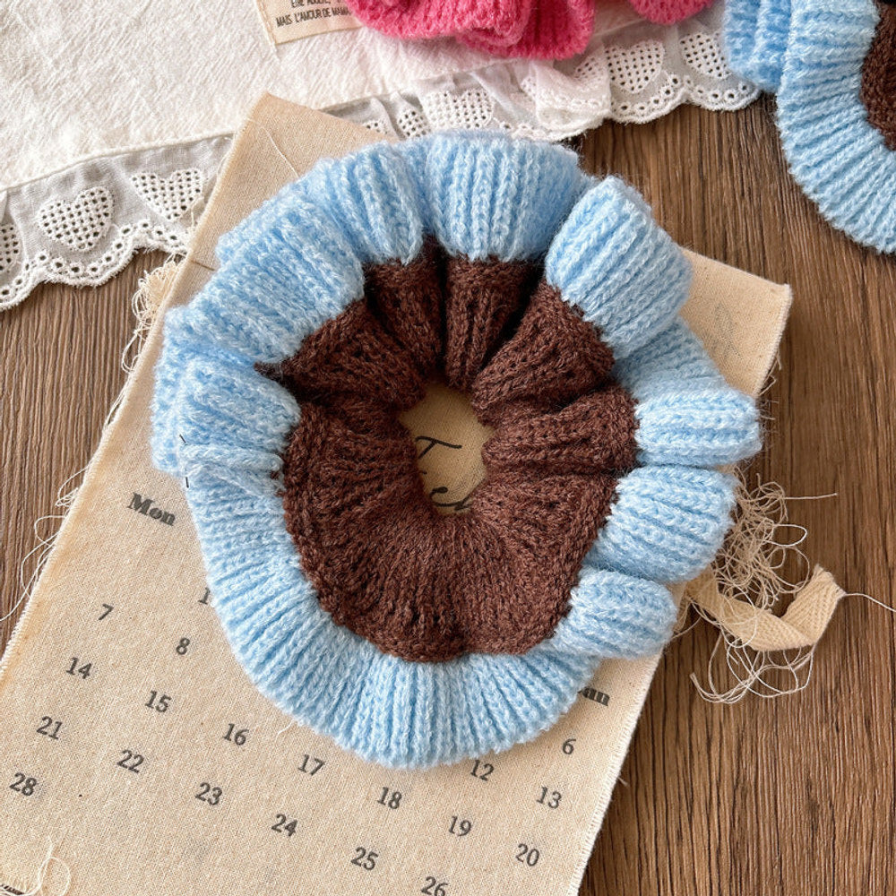 MyKids-USA® Collection of Cute Color Patchwork Hair Ties