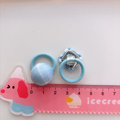 MyKids-USA® Collection of 5-10 Pieces Cute Heart Shaped Hair Ties