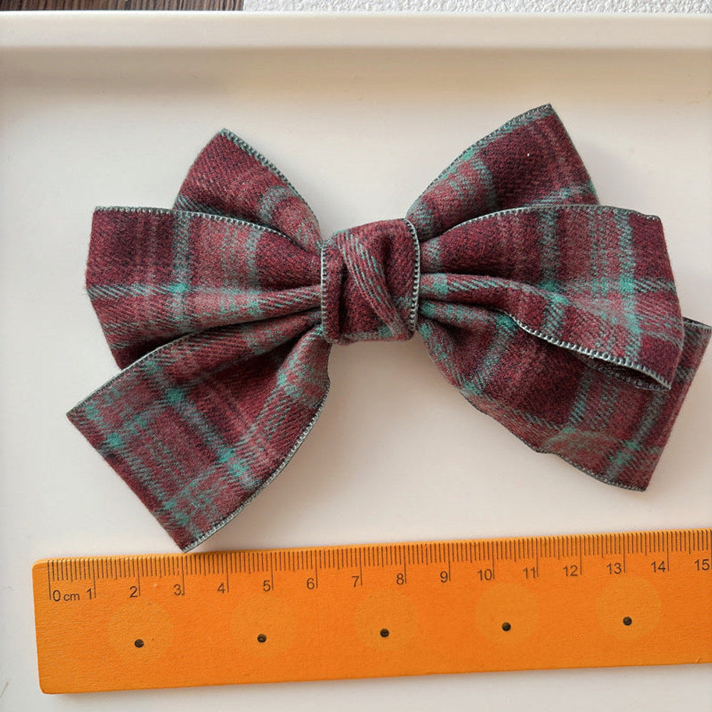 Cute Red Preppy Butterfly-bow Hair Clips