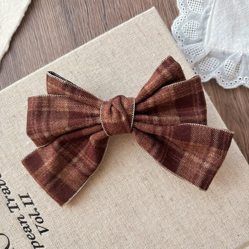 Cute Red Preppy Butterfly-bow Hair Clips