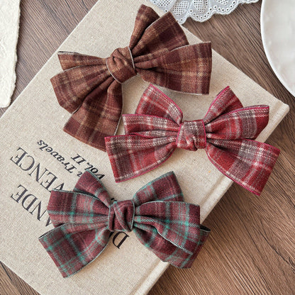 Cute Red Preppy Butterfly-bow Hair Clips