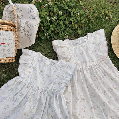 MyKids-USA® Summer Arrival Baby Girls Fly Sleeves Floral Pattern Dress
