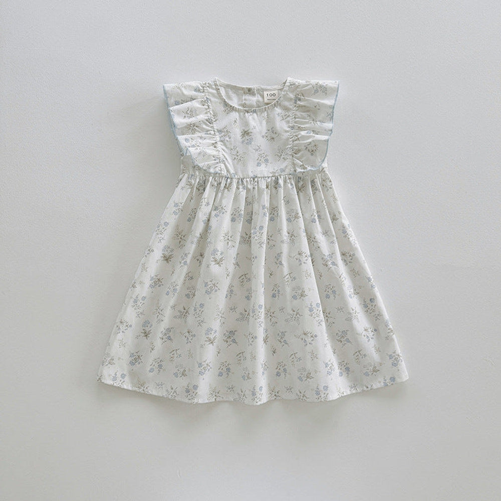 MyKids-USA® Summer Arrival Baby Girls Fly Sleeves Floral Pattern Dress