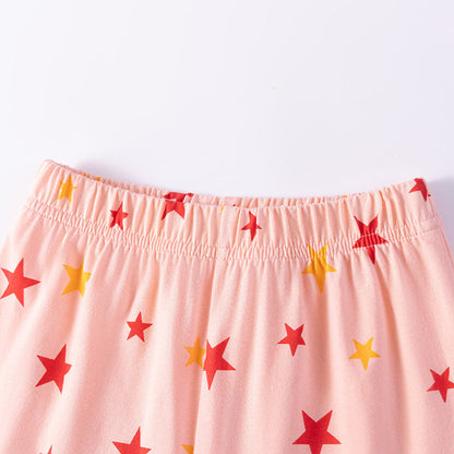 MyKids-USA® Summer Hot Selling Baby Kids Girls Short Sleeves Unicorn Cartoon Pattern T-shirt and Shorts Clothing Set