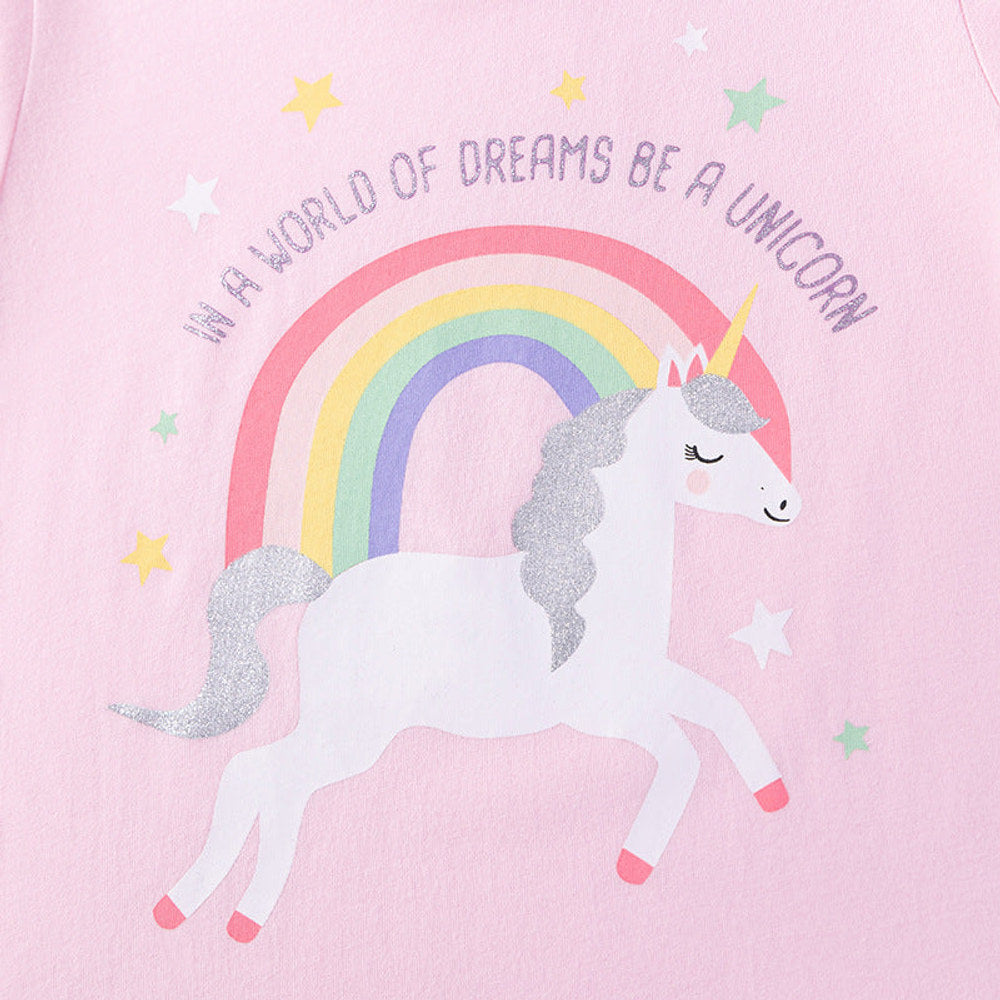MyKids-USA® Summer Hot Selling Baby Kids Girls Short Sleeves Animals Cartoon Pattern T-shirt and Pants Clothing Set