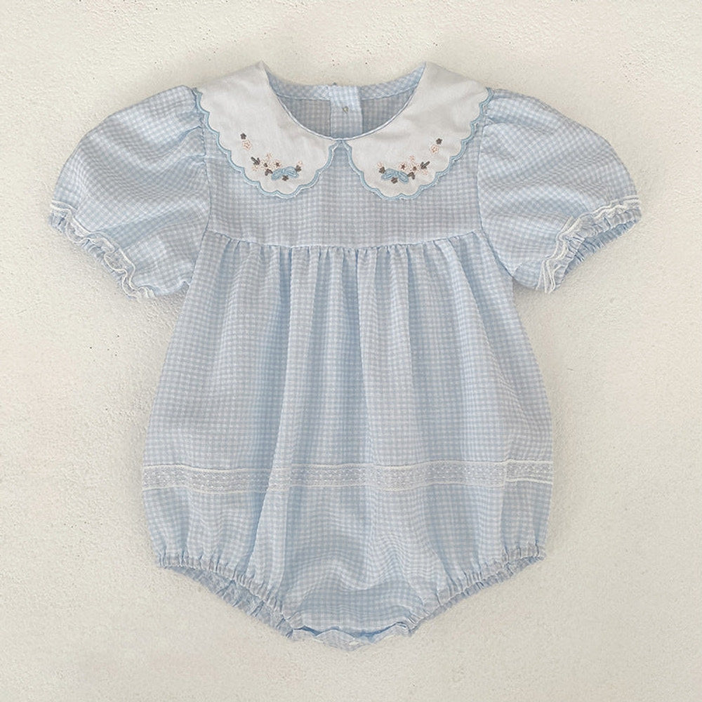 MyKids-USA® Girls Plaid Pattern Color Patchwork Onesies and Dress – Princess Sister Matching Set