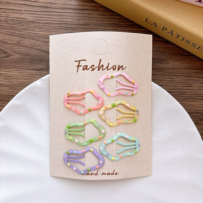 MyKids-USA® Dots Pattern Hollow-out Hair Clips