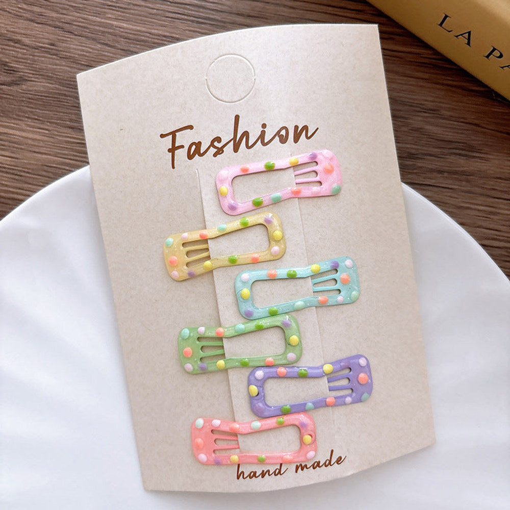 MyKids-USA® Dots Pattern Hollow-out Hair Clips