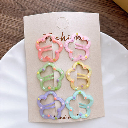 MyKids-USA® Dots Pattern Hollow-out Hair Clips