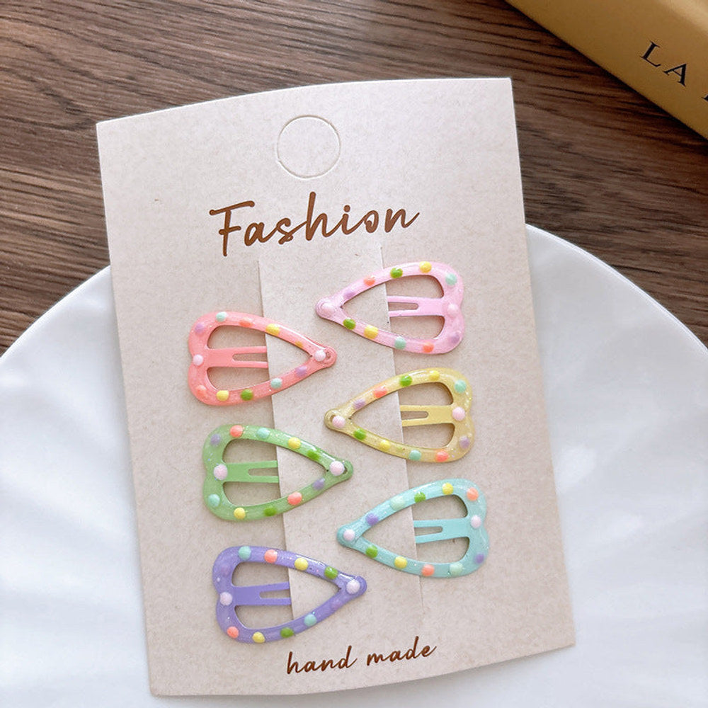 MyKids-USA® Dots Pattern Hollow-out Hair Clips