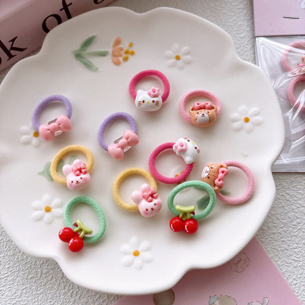 MyKids-USA® Cute Animals and Fruits Pattern Hair Tie