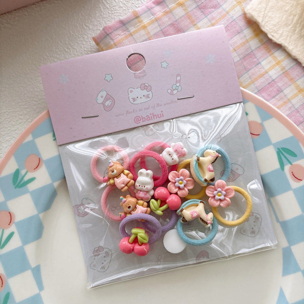 MyKids-USA® Cute Animals and Fruits Pattern Hair Tie