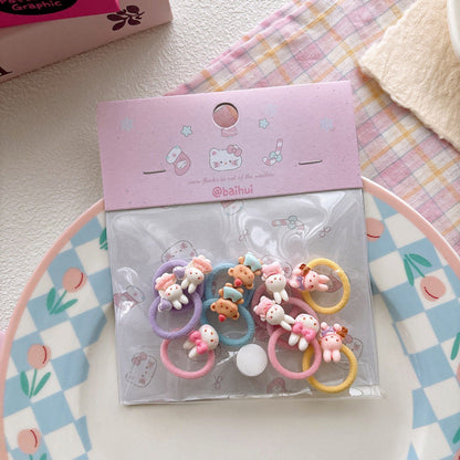 MyKids-USA® Cute Animals and Fruits Pattern Hair Tie