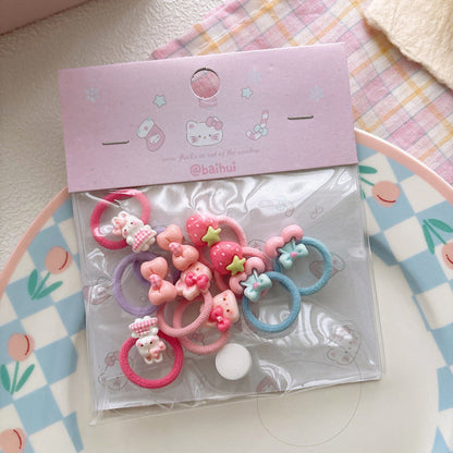 MyKids-USA® Cute Animals and Fruits Pattern Hair Tie