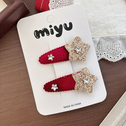 MyKids-USA® Cute Star Pattern Hair Clips