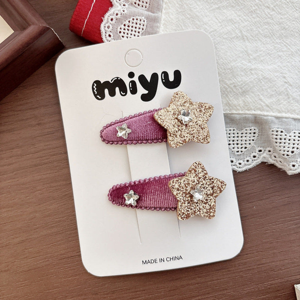 MyKids-USA® Cute Star Pattern Hair Clips
