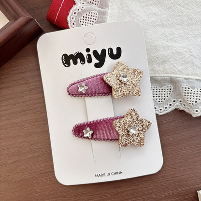 MyKids-USA® Cute Star Pattern Hair Clips