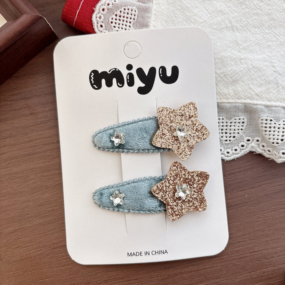 MyKids-USA® Cute Star Pattern Hair Clips