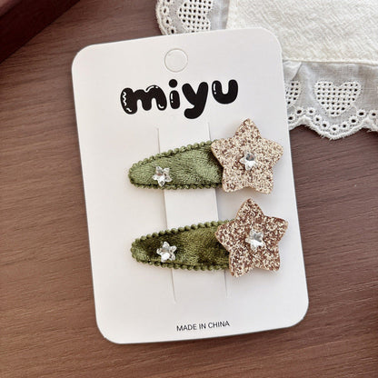 MyKids-USA® Cute Star Pattern Hair Clips