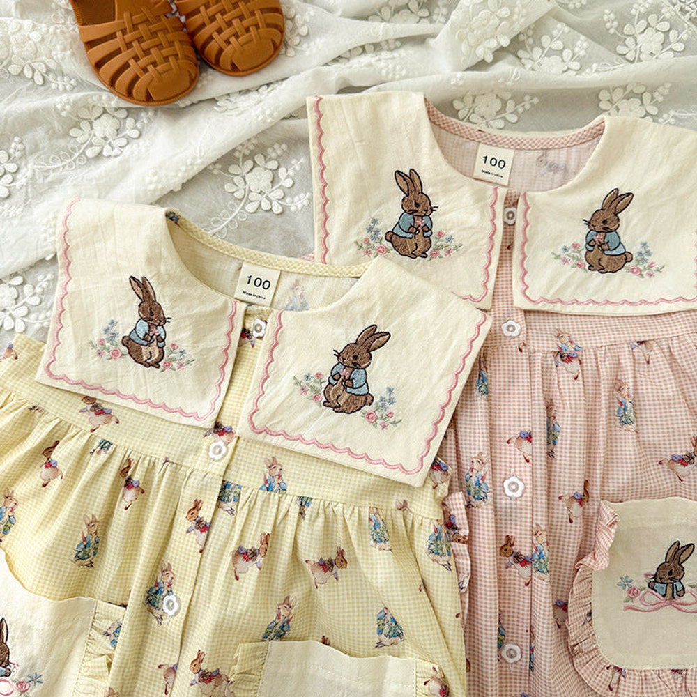 MyKids-USA® Baby Girls Sleeveless Vintage Animals Cartoon Pattern Dress