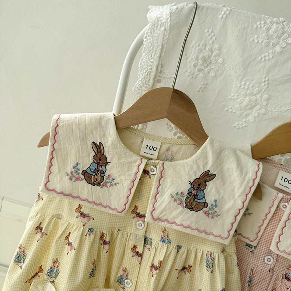 MyKids-USA® Baby Girls Sleeveless Vintage Animals Cartoon Pattern Dress