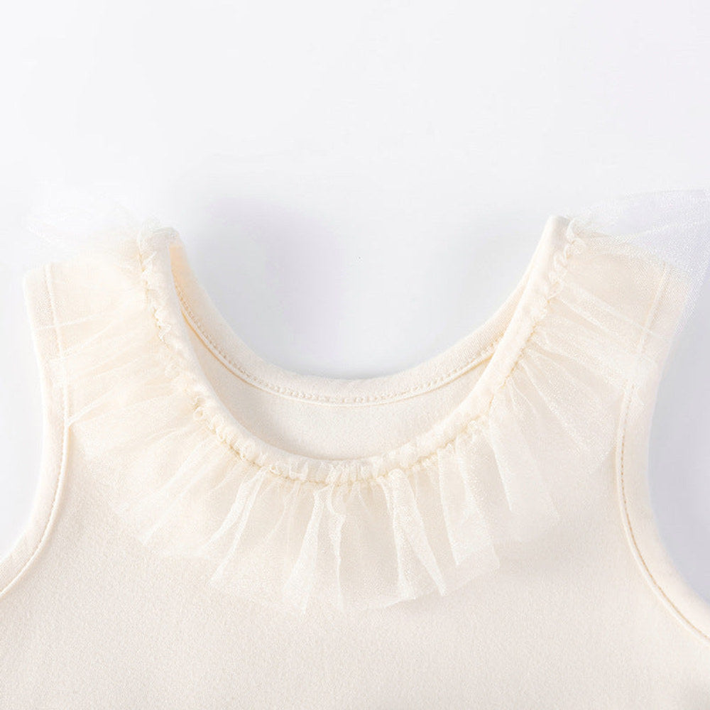 MyKids-USA® Tulle Patchwork Sleeveless Dress for Stylish Girls