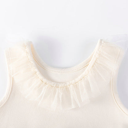 MyKids-USA® Tulle Patchwork Sleeveless Dress for Stylish Girls