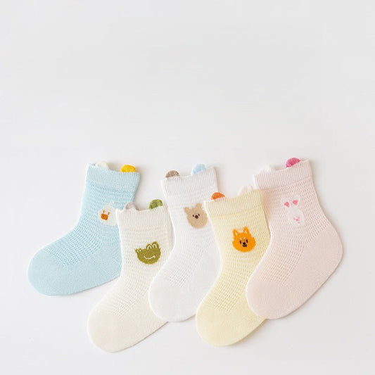 MyKids-USA® All-Season Baby Boys and Girls Cute Animals Cartoon Pattern Socks 1 Lot=3-Pair Set