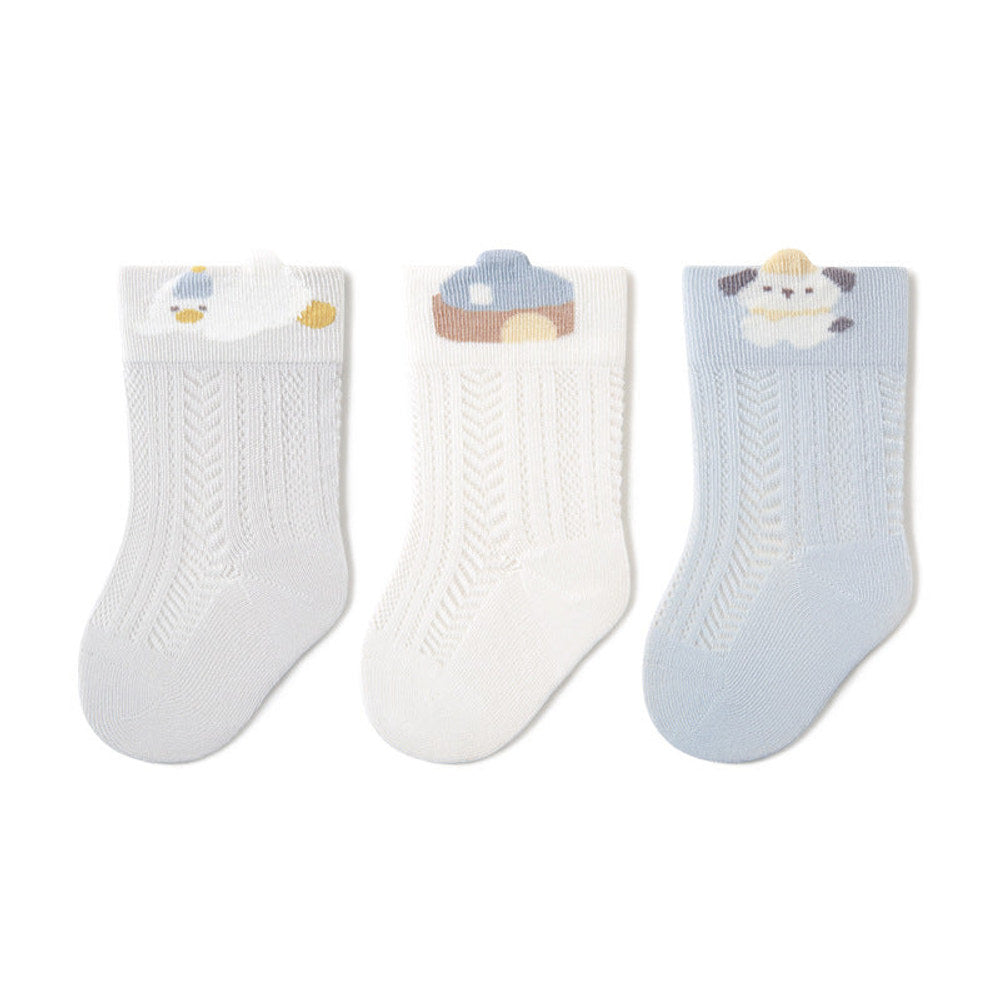 MyKids-USA® Baby Boys and Girls Cute Animals Cartoon Pattern Socks 1 Lot=3-Pair Set