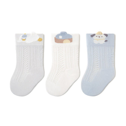MyKids-USA® Baby Boys and Girls Cute Animals Cartoon Pattern Socks 1 Lot=3-Pair Set