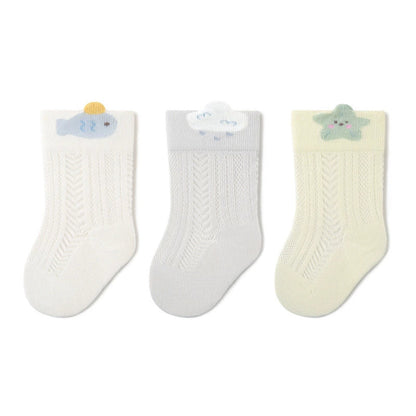 MyKids-USA® Baby Boys and Girls Cute Animals Cartoon Pattern Socks 1 Lot=3-Pair Set