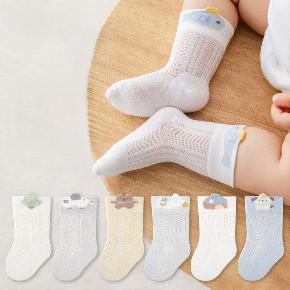 MyKids-USA® Baby Boys and Girls Cute Animals Cartoon Pattern Socks 1 Lot=3-Pair Set