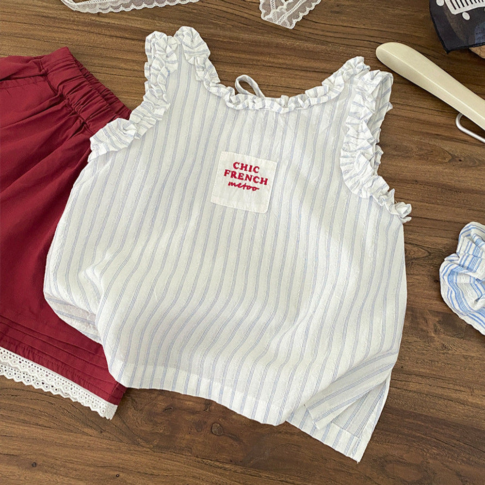 MyKids-USA® Baby Kids Girls Letters Pattern Top Vest