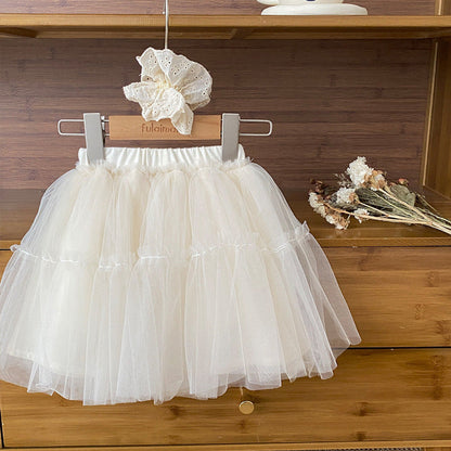 MyKids-USA® Baby Kids Girls Tulle Decorated Skirt