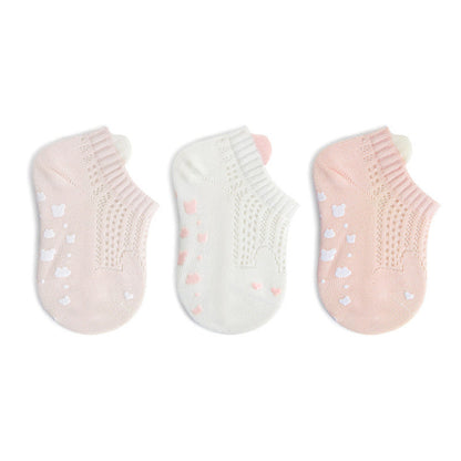 MyKids-USA® Baby Kids Breathable Cute Animals Pattern Socks 3-Pair Set