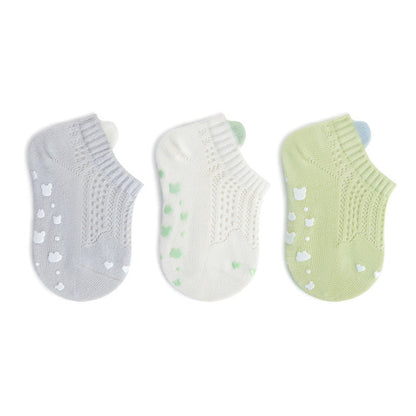 MyKids-USA® Baby Kids Breathable Cute Animals Pattern Socks 3-Pair Set