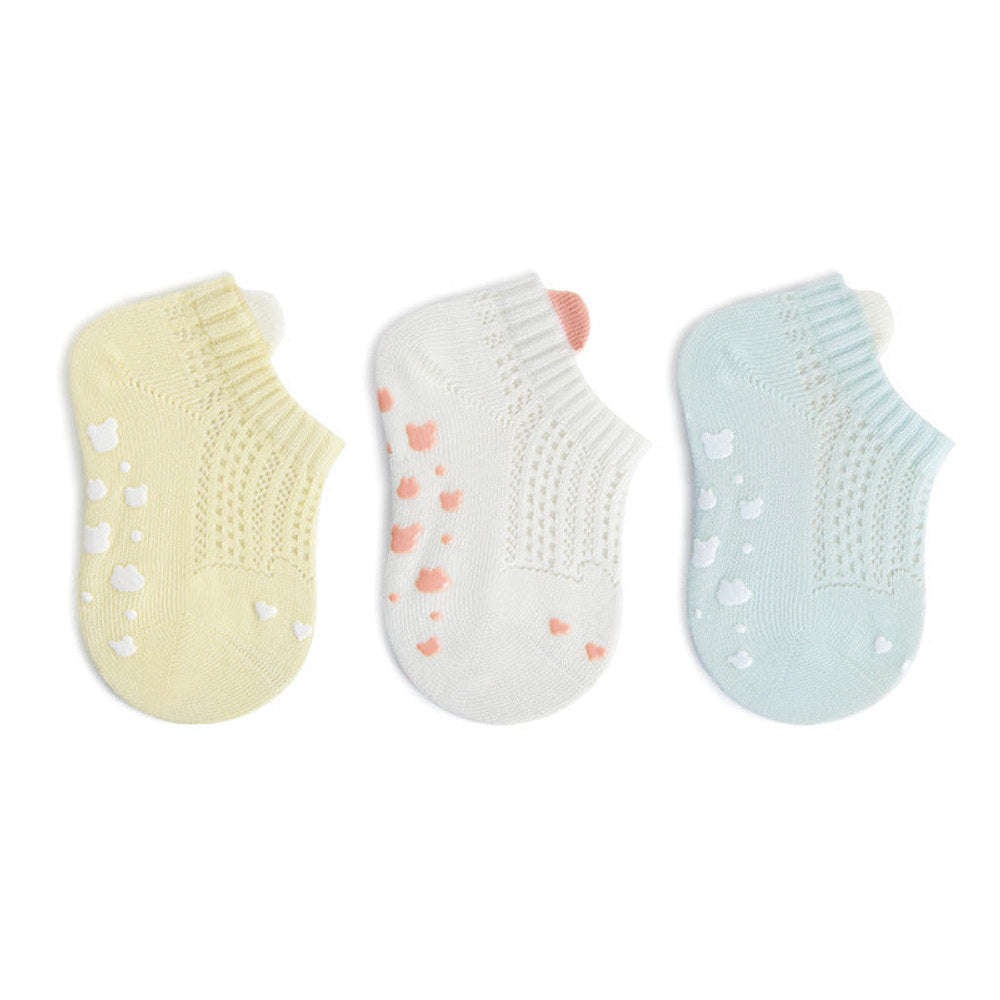 MyKids-USA® Baby Kids Breathable Cute Animals Pattern Socks 3-Pair Set