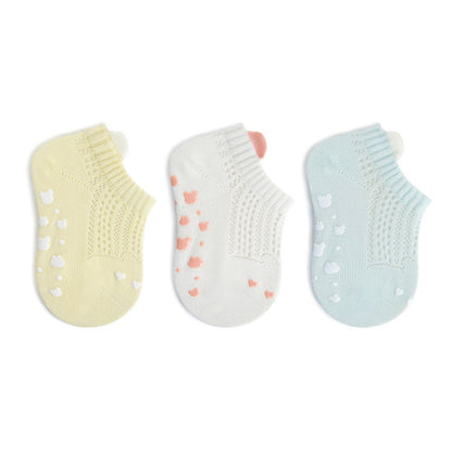 MyKids-USA® Baby Kids Breathable Cute Animals Pattern Socks 3-Pair Set