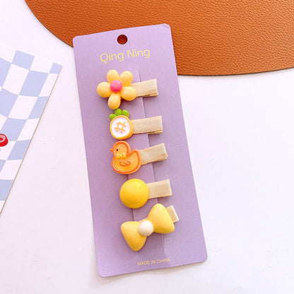 MyKids-USA® Collection of 5 Cute Resin Hair Clips