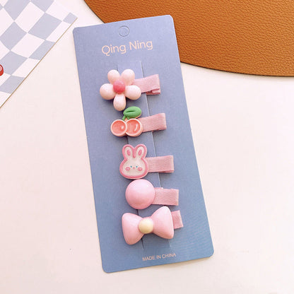 MyKids-USA® Collection of 5 Cute Resin Hair Clips