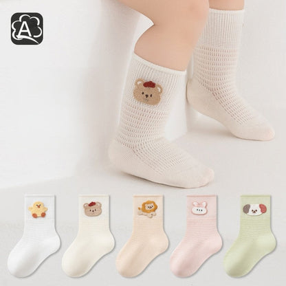 MyKids-USA® Baby Kids Boys and Girls Breathable Cute Animals Cartoon Pattern Socks