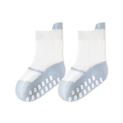 MyKids-USA® Baby Kids Boys and Girls Breathable Color Patchwork Socks