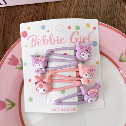 MyKids-USA® Collection of 5 Cute Animals Pattern Hair Clips